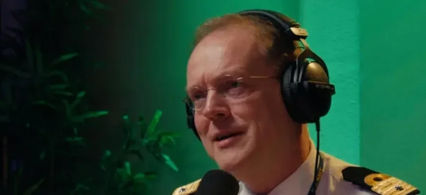 Opname van de Samen Sterker Podcast van het Ministerie van Defensie