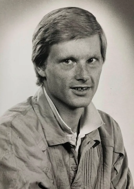 Jos van Diesen, de vader van Dennie, als jonge man
