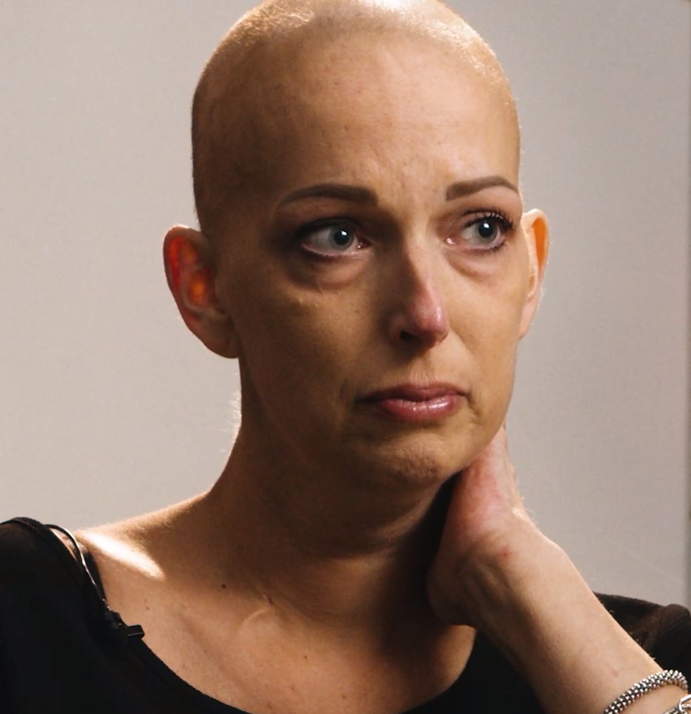 Renske Ramaekers, ontroerd tijdens de opname van haar levensfilm