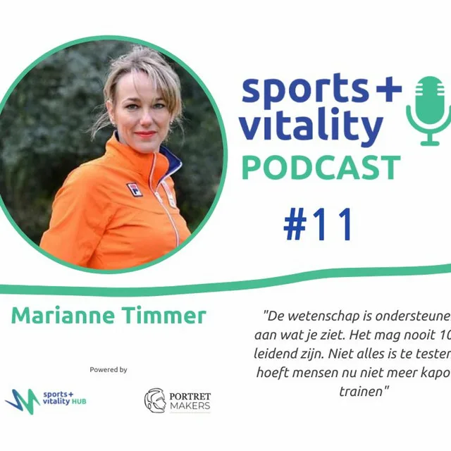 sports vitality podcast #11 marianne timmer “over sapjes en sappemeer” episode cover