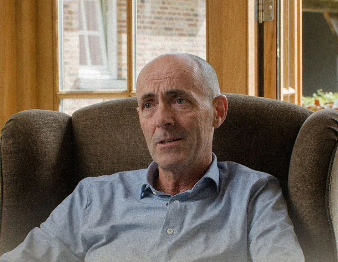 Rene van den Bosch tijdens de opname van zijn videoportret